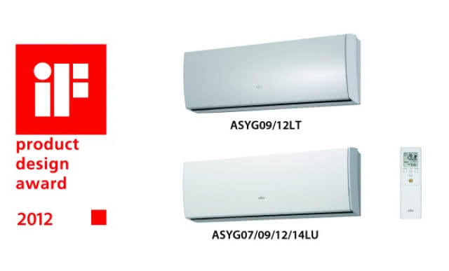 Klimatyzator Fujitsu serii LT/LU nagrodzony "iF product design award 2012"